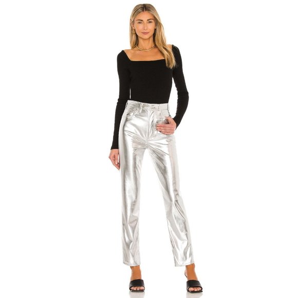 Agolde Silver Metallic Pantsuit - Picture 4 of 4